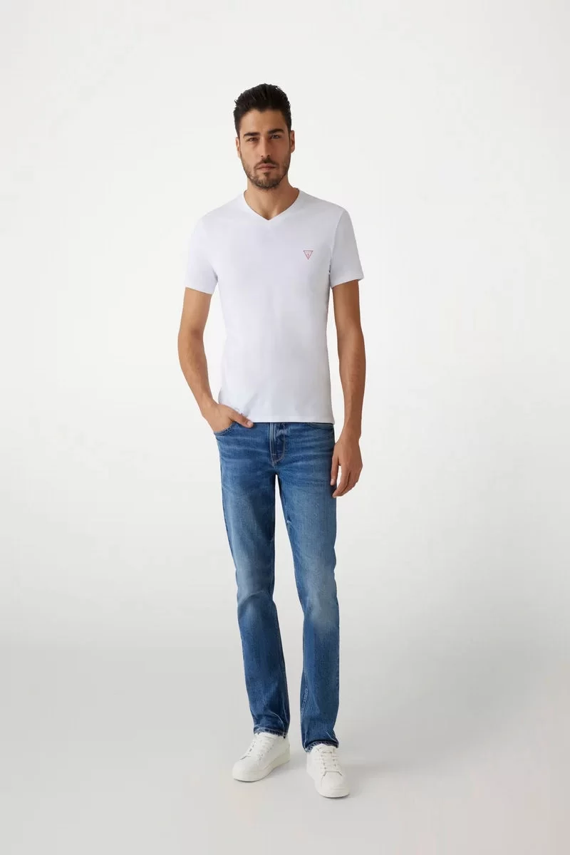 Guess Vn Ss Core Tee Str Erkek Beyaz T-Shirt M2YI32J1314-G011