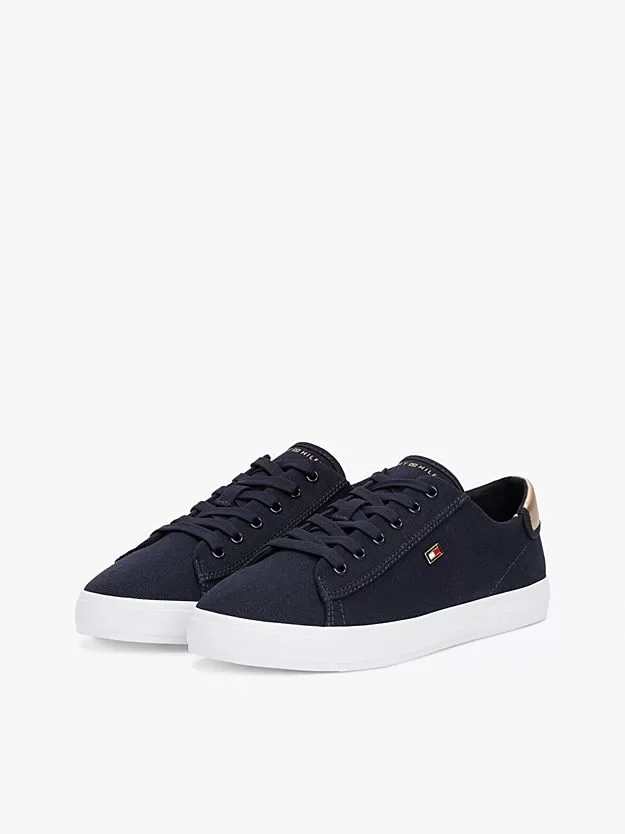 Tommy Hilfiger VULC CANVAS LACE UP SNEAKER Kadın  Sneaker FW0FW08647DW6