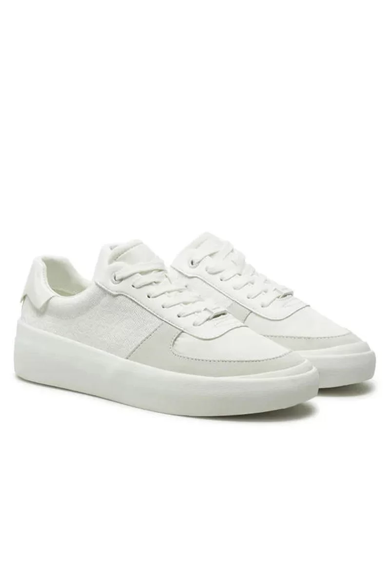 Calvin Klein CK Logolu Kadın Beyaz Sneaker