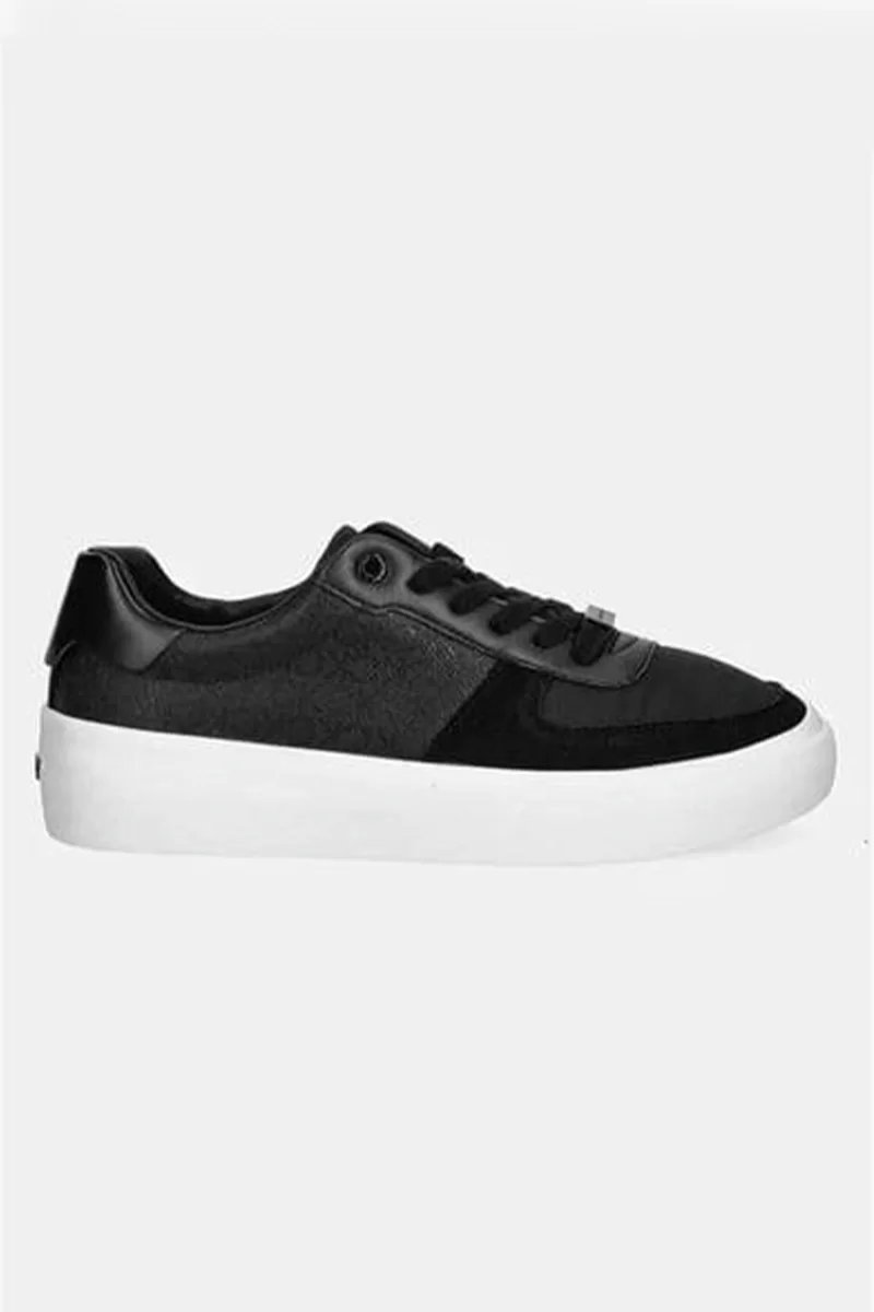 Calvin Klein Monogram Logolu Kadın Siyah Sneaker