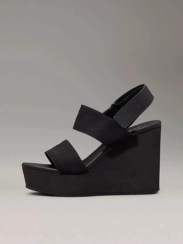 Calvin Klein WEDGE SANDAL WEBBING IN Kadın  Sandalet YW0YW01790-0GJ