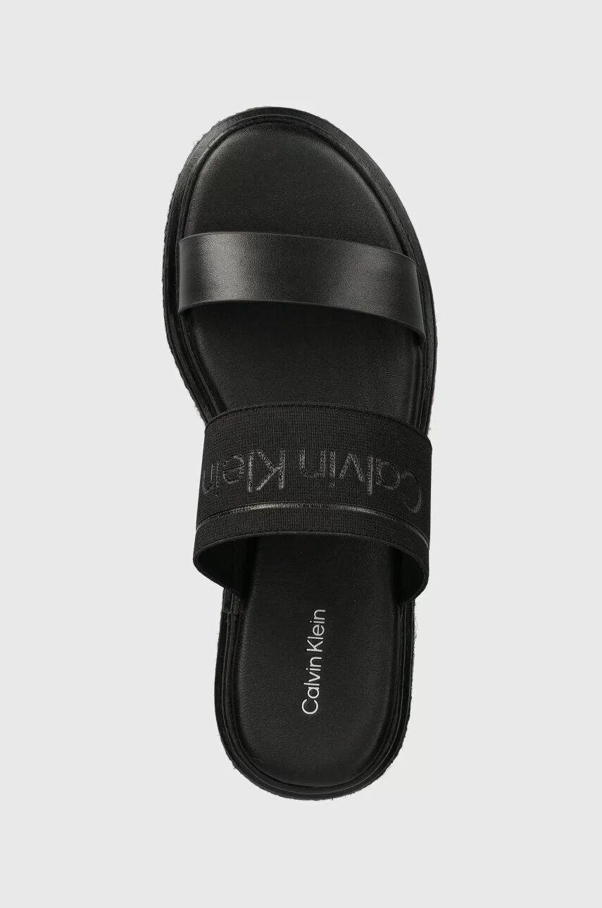 Calvin Klein WEDGE SLIDE HE Kadın Siyah Terlik HW0HW01966-BEH