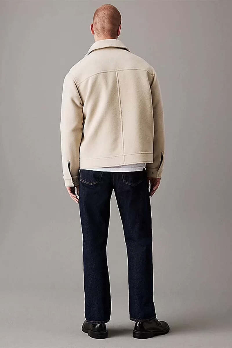 CK Jeans WOOL BLEND JACKET Erkek GRİ Ceket J30J326098-PD7