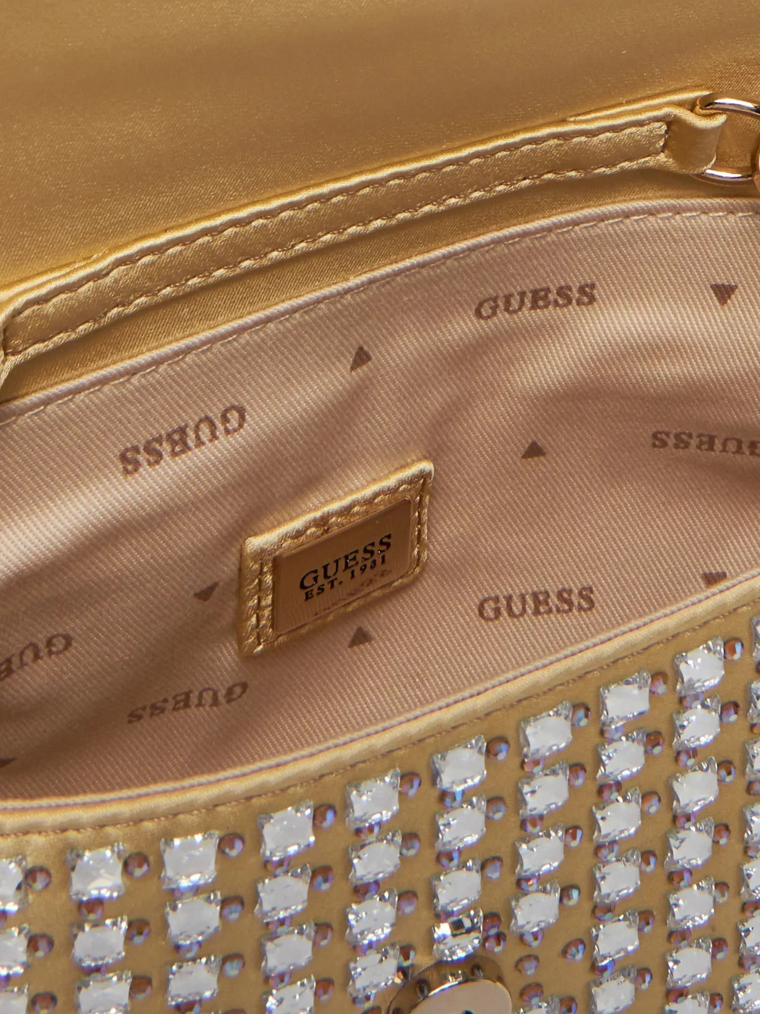 Guess ZALINA FLAP CLUTCH Kadın Sarı Omuz Çantası HWIG9350700-GOL