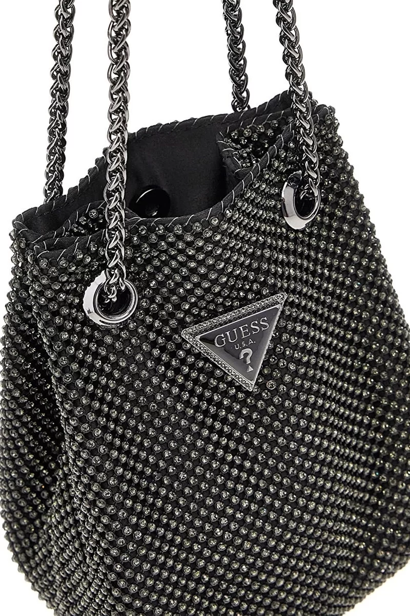 Guess ZALINA POUCH Kadın Siyah Omuz Çantası HWRB9350750-BLA