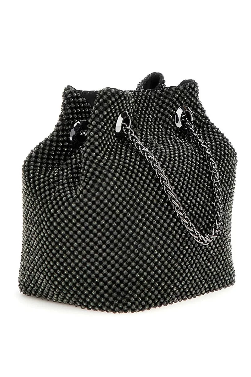 Guess ZALINA POUCH Kadın Siyah Omuz Çantası HWRB9350750-BLA