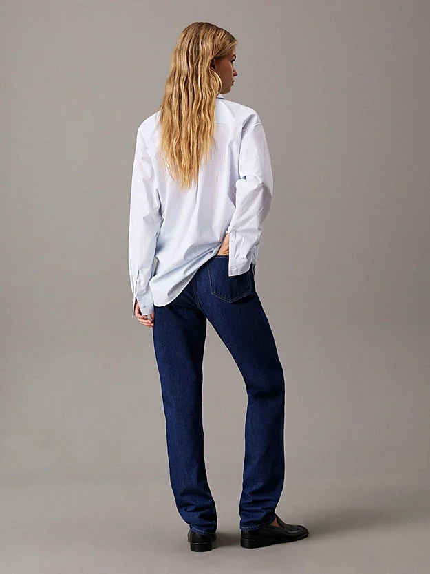 Calvin Klein AUTHENTIC SLIM STRAIGHT Kadın  Jeans J20J225138-1AP