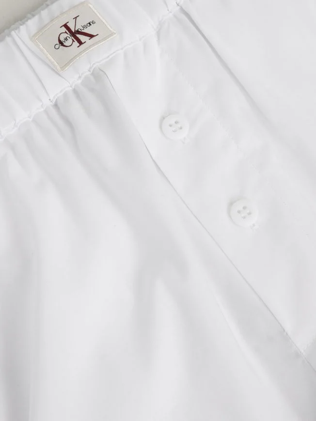 Calvin Klein Summer Poplin Kadın Beyaz Boxer J20J225218-YAA
