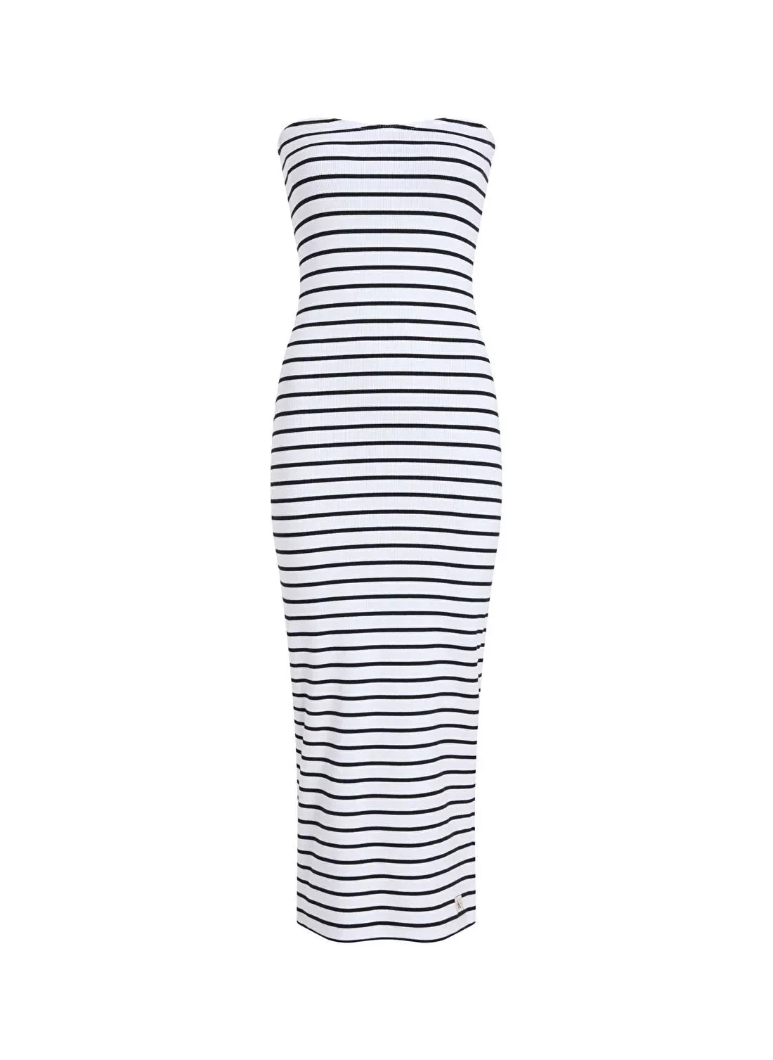 Calvin Klein WOVEN LABEL RIB SLEEVELESS DRESS Kadın  Elbise J20J225263-0K4