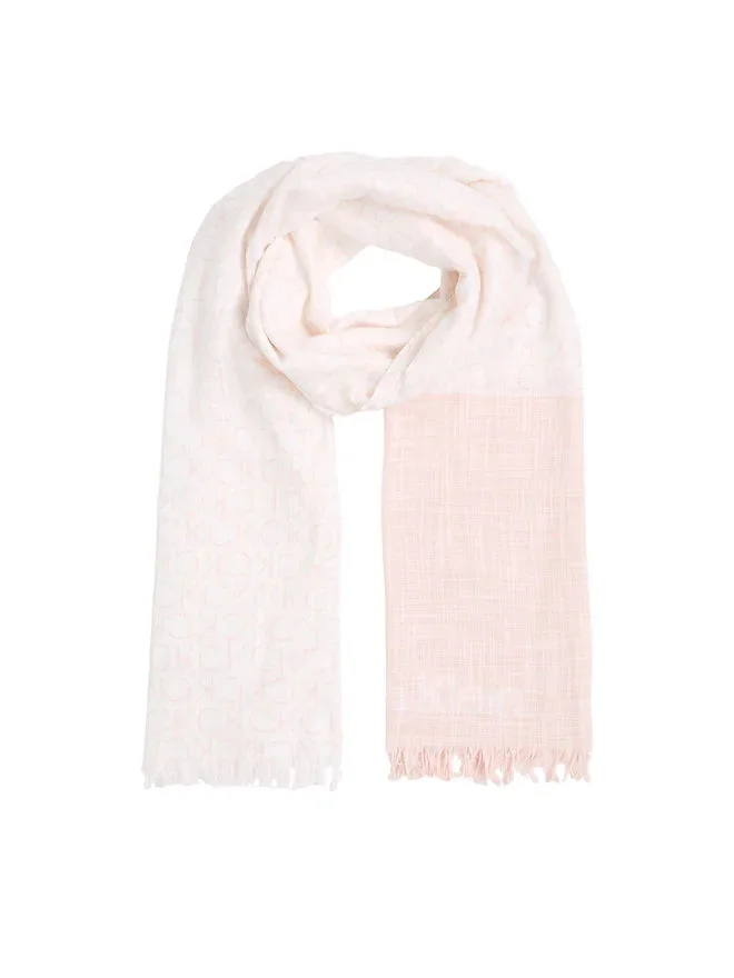 Calvin Klein MONOGRAM COTTON GAUZE STOLE Kadın  Şal K60K612979-TCF
