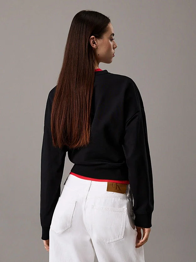 Calvin Klein LS MNLG FRNCH TRRY R Kadın  Eşofman Üstü LV047B234G-UB1