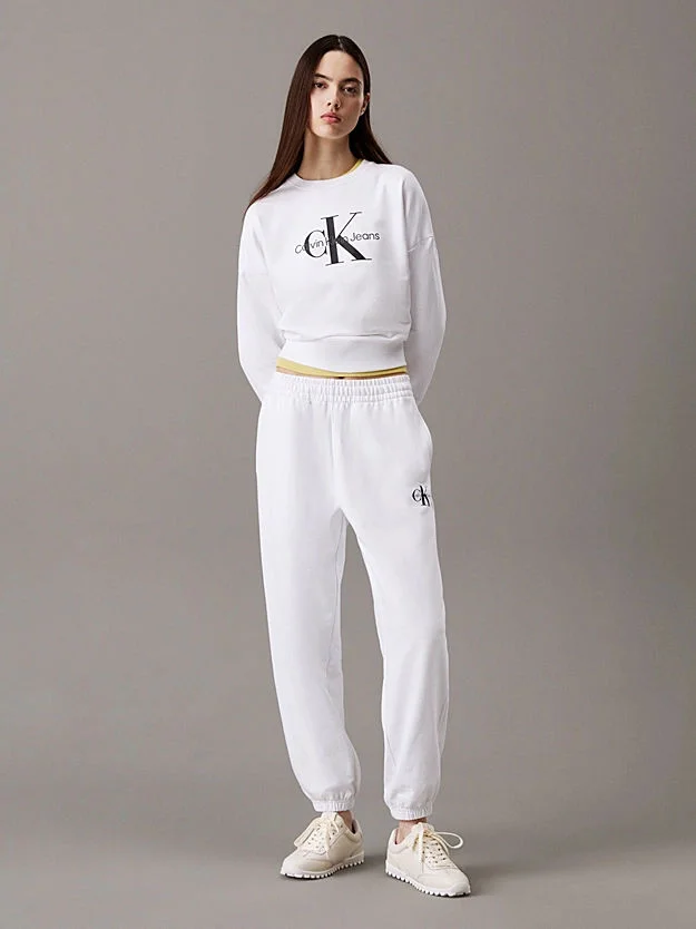 Calvin Klein MONOLOGO FRENCH TERRY JOGGER Kadın  Eşofman Altı LV047B235G-YAA