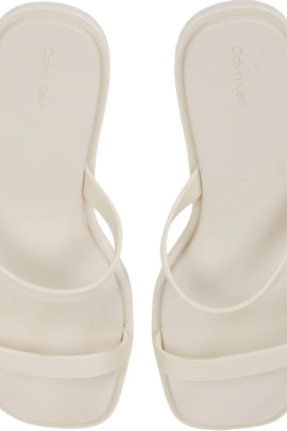 Calvin Klein DOUBLE BAR SLIDE - JELLY Kadın  Terlik HW0HW02417-AEO