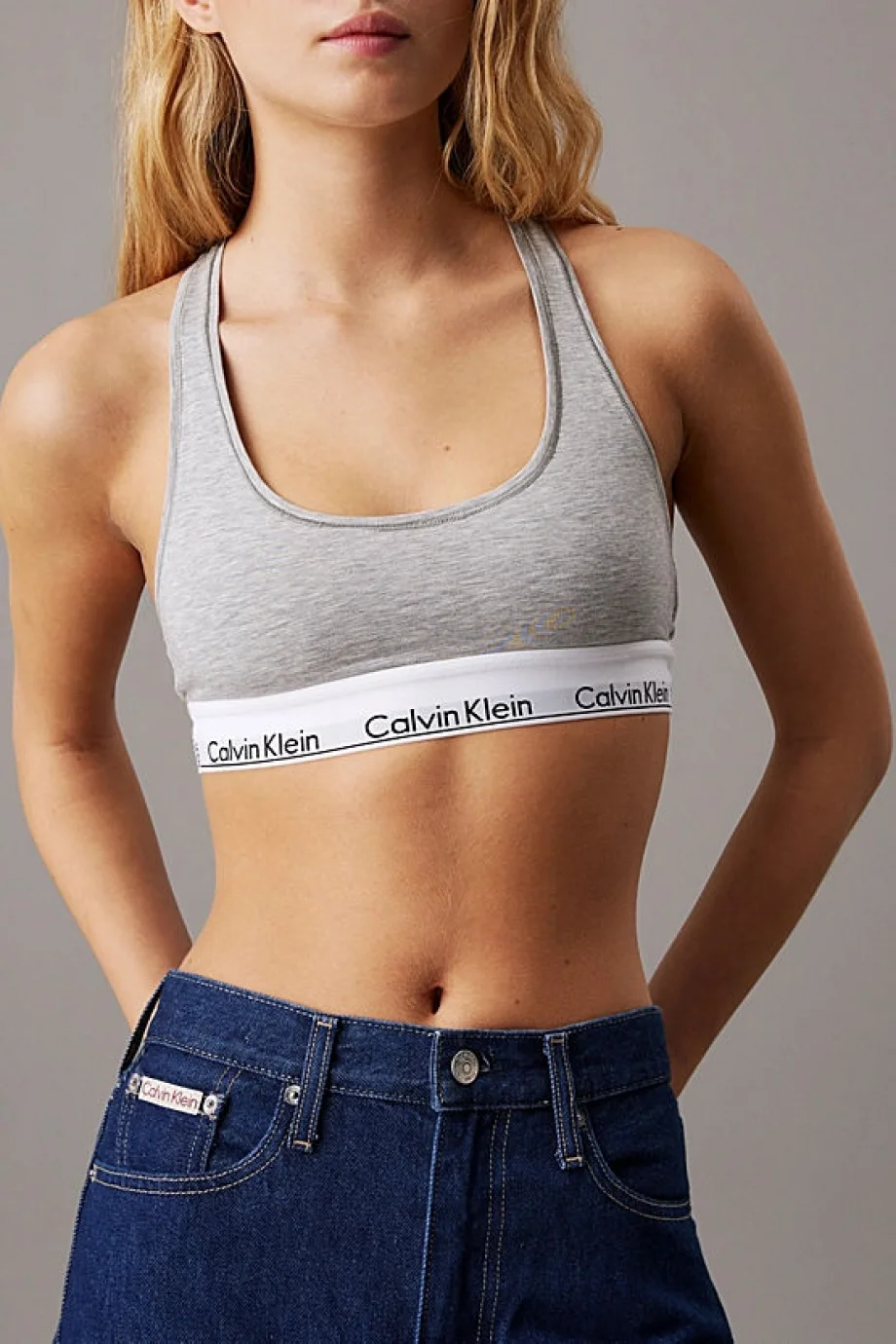 Calvin Klein AUTHENTIC SLIM STRAIGHT Kadın  Jeans J20J225138-1AP