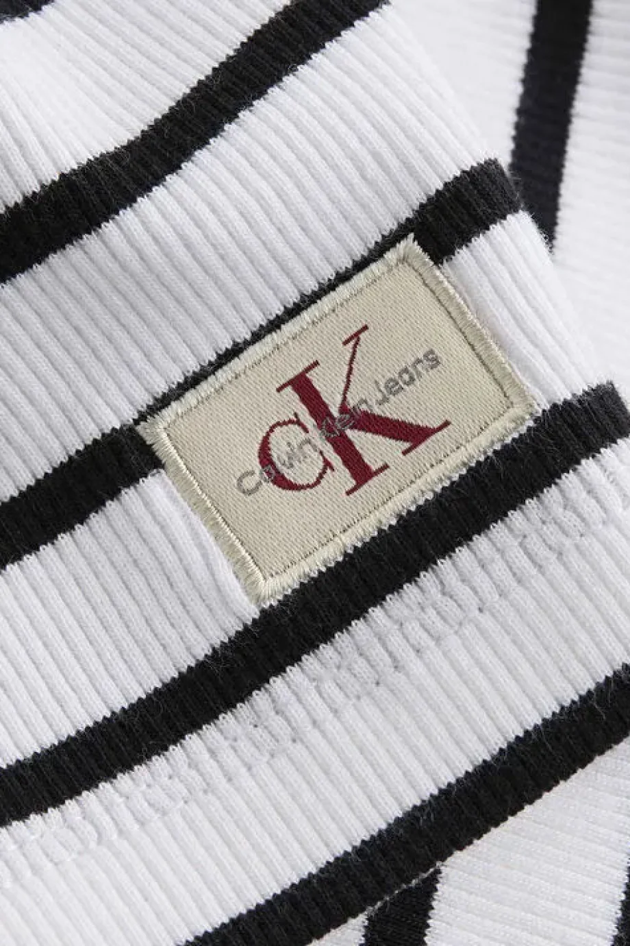 Calvin Klein WOVEN LABEL RIB SLEEVELESS DRESS Kadın  Elbise J20J225263-0K4