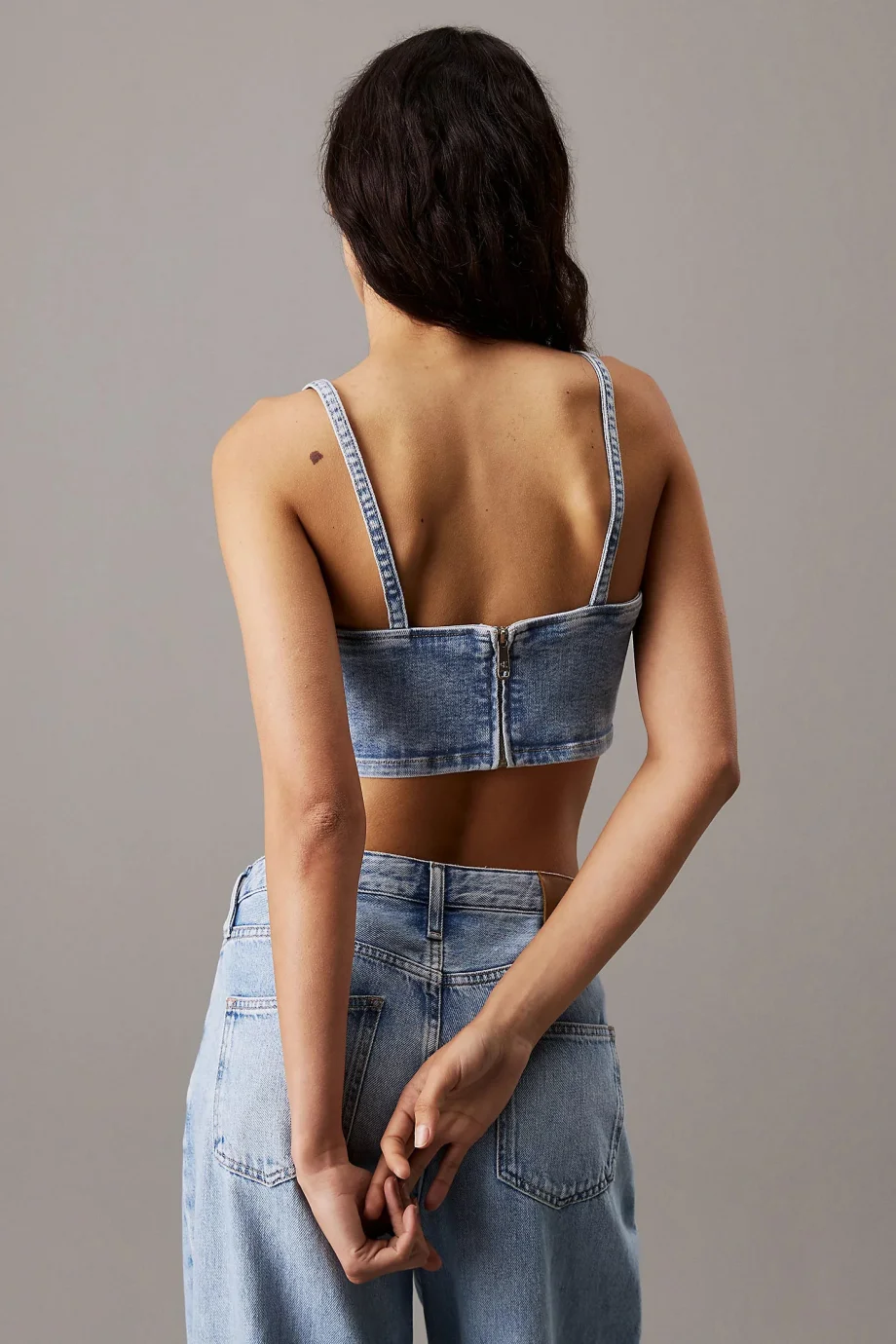 Calvin Klein DENIM BRALETTE Kadın  Crop J20J225515-1AA