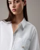 CK Jeans WOVEN LABEL CROPPED SHIRT Kadın  Gömlek J20J225078-YAF