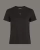 CK Jeans WOVEN LABEL REGULAR TEE Kadın  T-shirt J20J225243-BEH