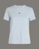 CK Jeans WOVEN LABEL REGULAR TEE Kadın  T-shirt J20J225243-CUI