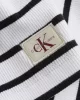 CK Jeans  Kadın Siyah Beyaz Çizgili Elbise J20J225263-0K4