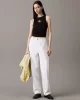 CK Jeans MONOLOGO RIB TANK TOP Kadın  Atlet J20J225301-BEH