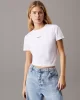 CK Jeans PLACED INSTITUTIONAL BABY TEE Kadın  T-shirt J20J225524-YAA