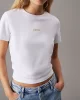 CK Jeans PLACED INSTITUTIONAL BABY TEE Kadın  T-shirt J20J225524-YAA