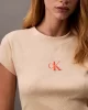 CK Jeans A- MONOGRAM BABY TEE Kadın  T-shirt LV047AB802-RM7