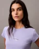 CK Jeans A- MONOGRAM BABY TEE Kadın  T-shirt LV047AB802-VHP