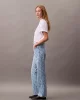 CK Jeans SIGNATURE 90s STRAIGHT AOP LT BI Kadın  Jeans LV047B007G-XHU