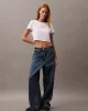 CK Jeans SS DRAPEY JERSEY CROP TEE Kadın  T-shirt LV047B808G-VVC
