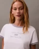 CK Jeans SS DRAPEY JERSEY CROP TEE Kadın  T-shirt LV047B808G-VVC
