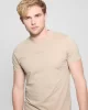 Guess Ss Guess Emb Pıma Crew Erkek Bej T-Shirt M4GP39K7HD0-NMD