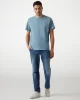 Guess SS CN PATCH TEE Erkek Mavi T-shirt M4YI0AKCCM1-G7DV