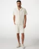 Guess BARON TEXTURED KNIT SHORTS Erkek Beyaz Şort M5GD41KCRY0-G047