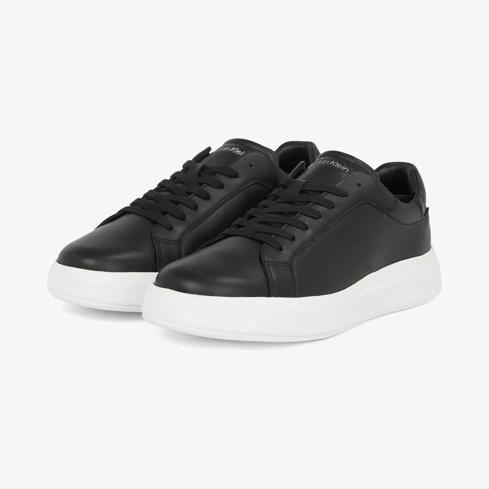 Calvin Klein Erkek Siyah Deri Sneaker