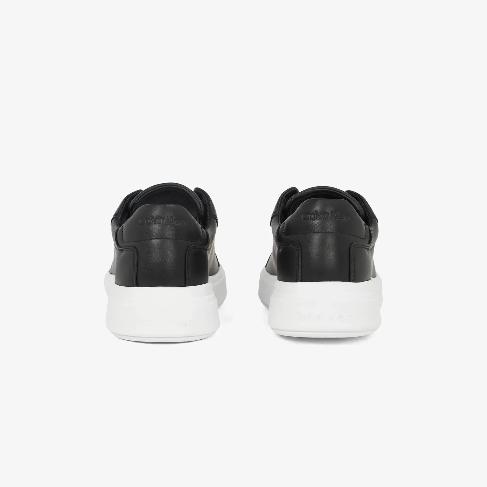 Calvin Klein Erkek Siyah Deri Sneaker