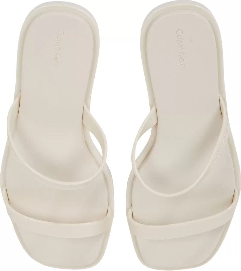 Calvin Klein DOUBLE BAR SLIDE - JELLY Kadın  Terlik HW0HW02417-AEO