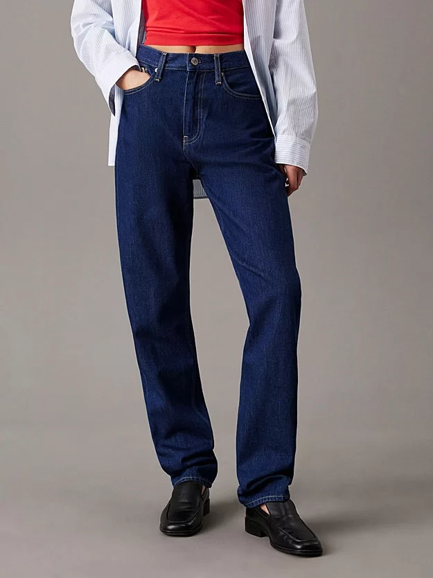 CK Jeans AUTHENTIC SLIM STRAIGHT Kadın  Jeans J20J225138-1AP