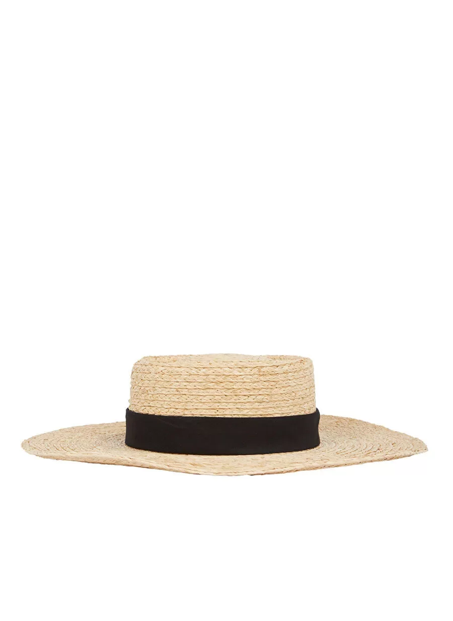 Calvin Klein CK METAL LINEN BAND STRAW HAT Kadın  Şapka K60K612915-PDP