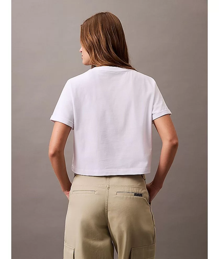 CK Jeans  Kadın Beyaz T-shirt LV047AB814-YAA