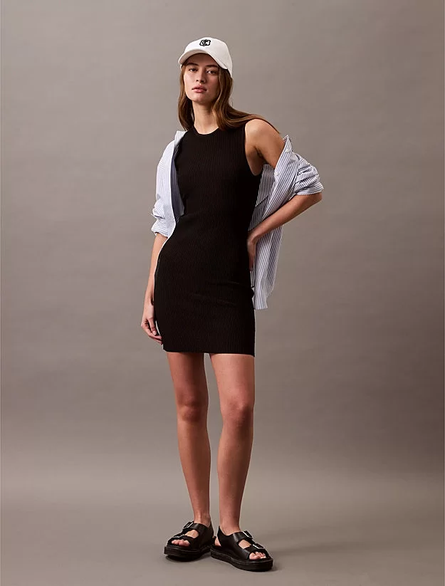 CK Jeans SCULPT MINI DRESS Kadın  Elbise LV047B319G-UB1