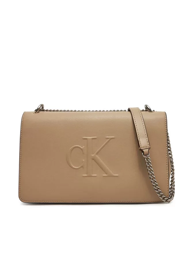 Calvin Klein SCULPTED EW FLAP CONV CHAIN Kadın  Çapraz Çanta LV04K3035G-PBF