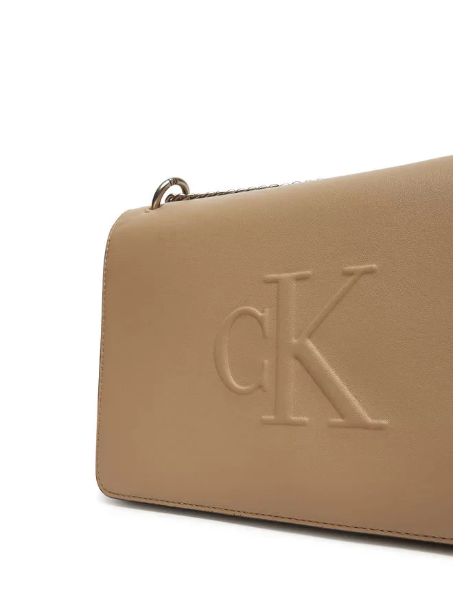 Calvin Klein SCULPTED EW FLAP CONV CHAIN Kadın  Çapraz Çanta LV04K3035G-PBF