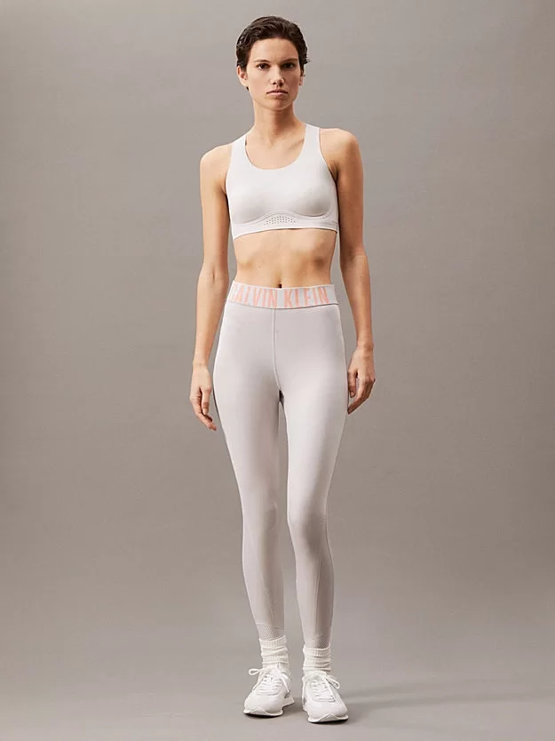Calvin Klein WO - LEGGING Kadın Beyaz Tayt LVGWS5L616-PSU