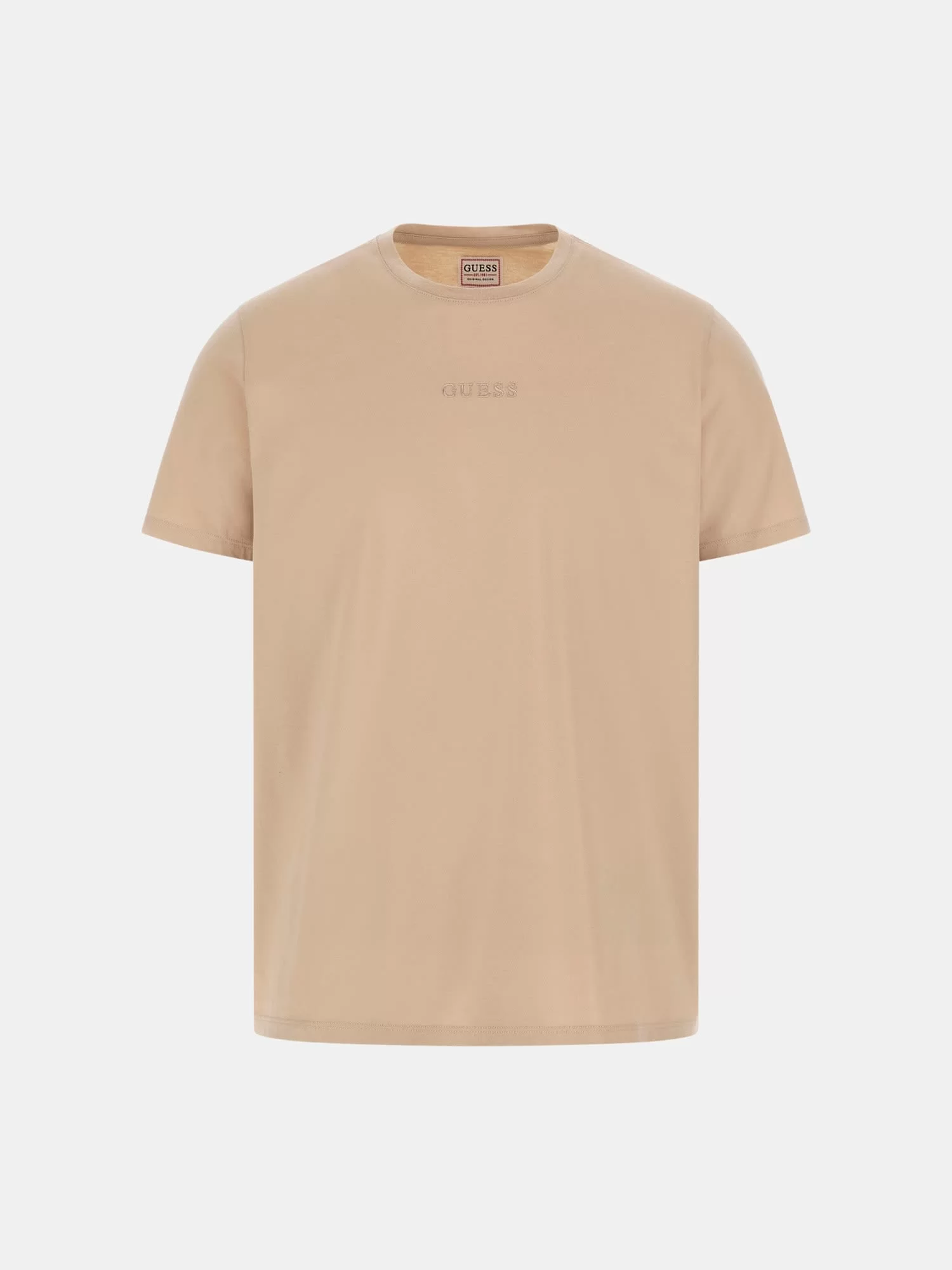 Guess Ss Guess Emb Pıma Crew Erkek Bej T-Shirt M4GP39K7HD0-NMD