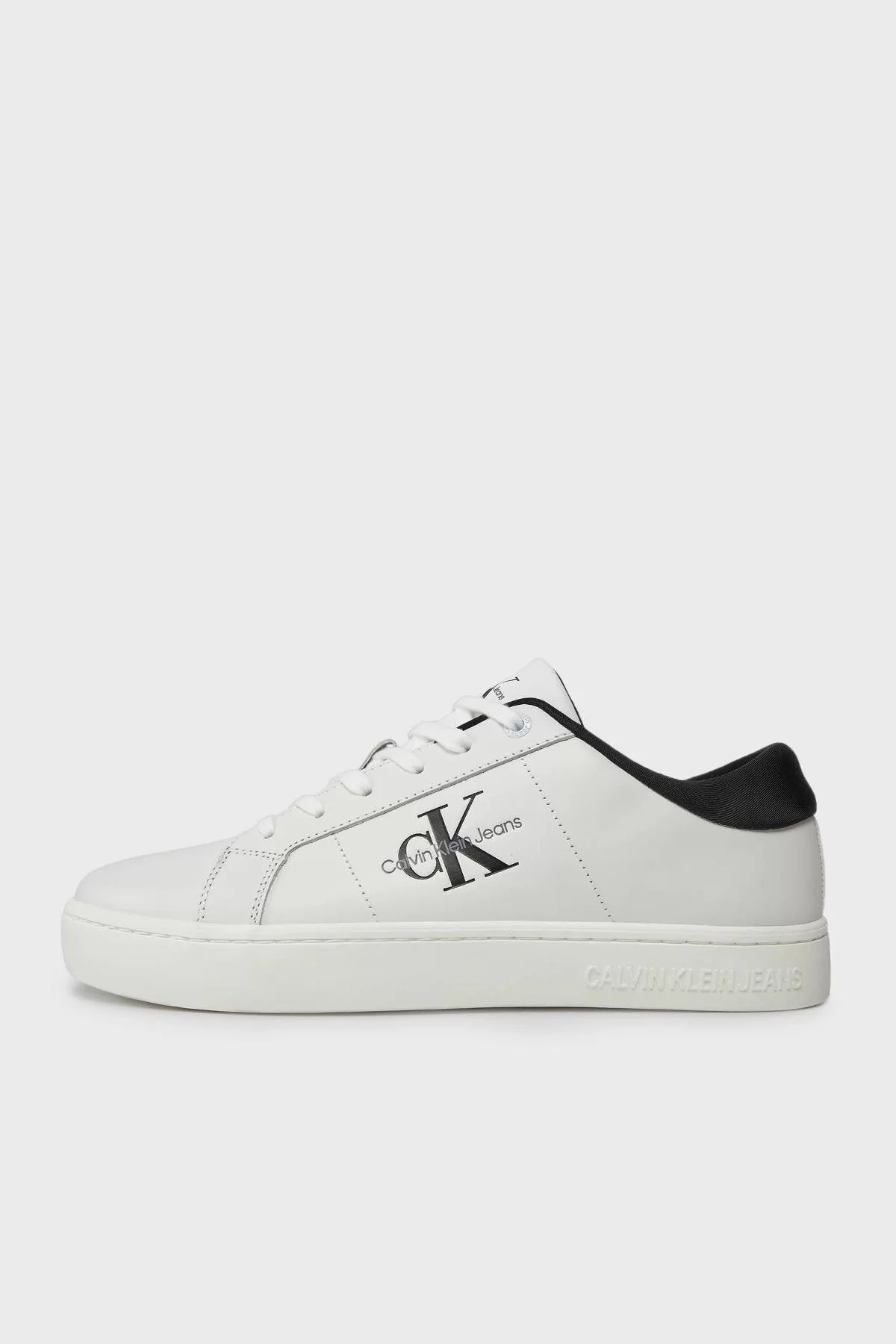 Calvin Klein CLASSIC CUPSOLE LOW LACEUP LTH Erkek  Sneaker YM0YM00864-01W