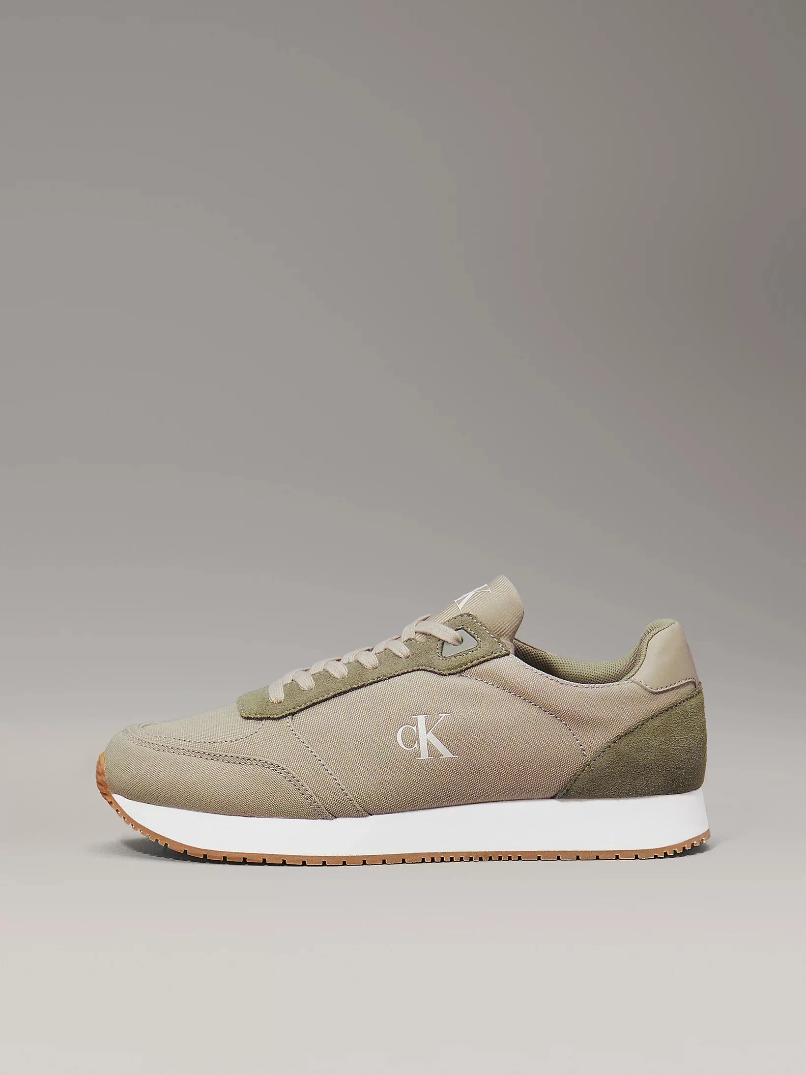 Calvin Klein RUNNER SOCK LACEUP MG CANVAS Erkek  Sneaker YM0YM01217-0H7