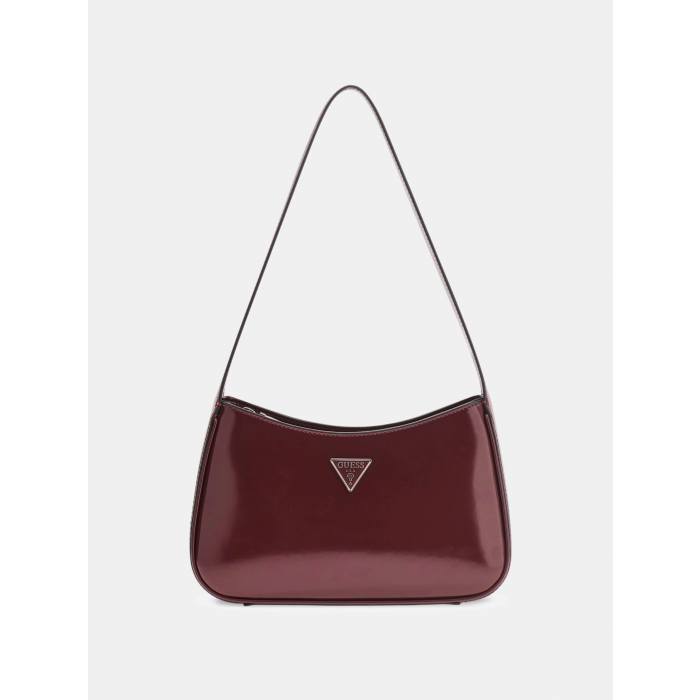 Guess Arnela Üstten Fermuarlı Omuz Kadın Bordo El Çantası