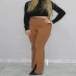 Lefon FRONT SLIT LEGGINS-SÜTLÜ KAHVE